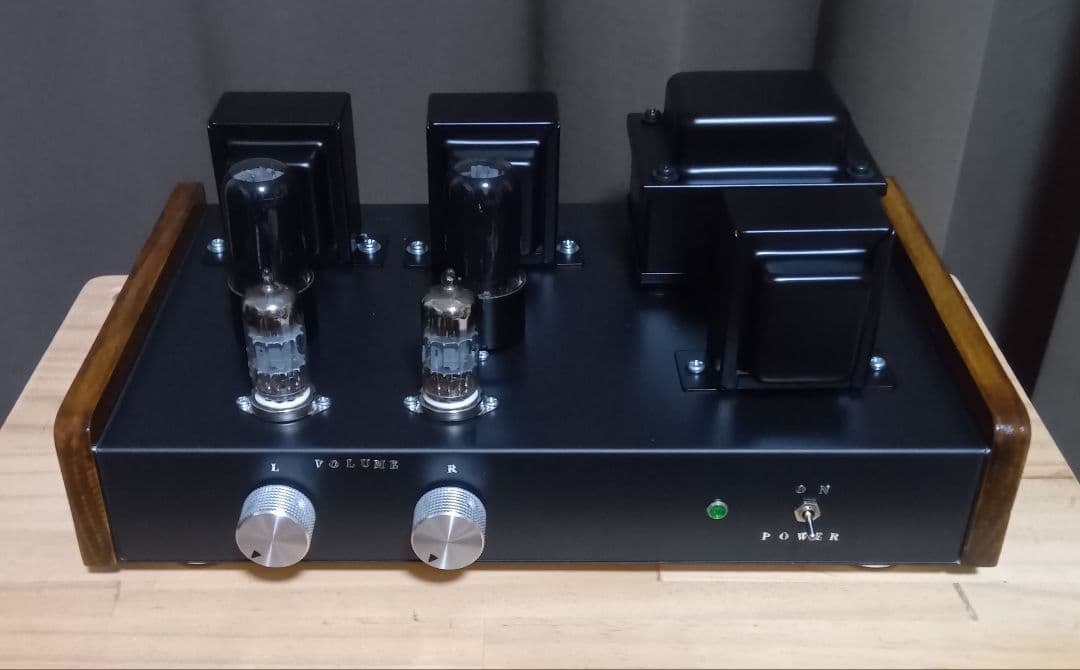 6V6ビーム管接続シングル真空管アンプ　自作　新品
