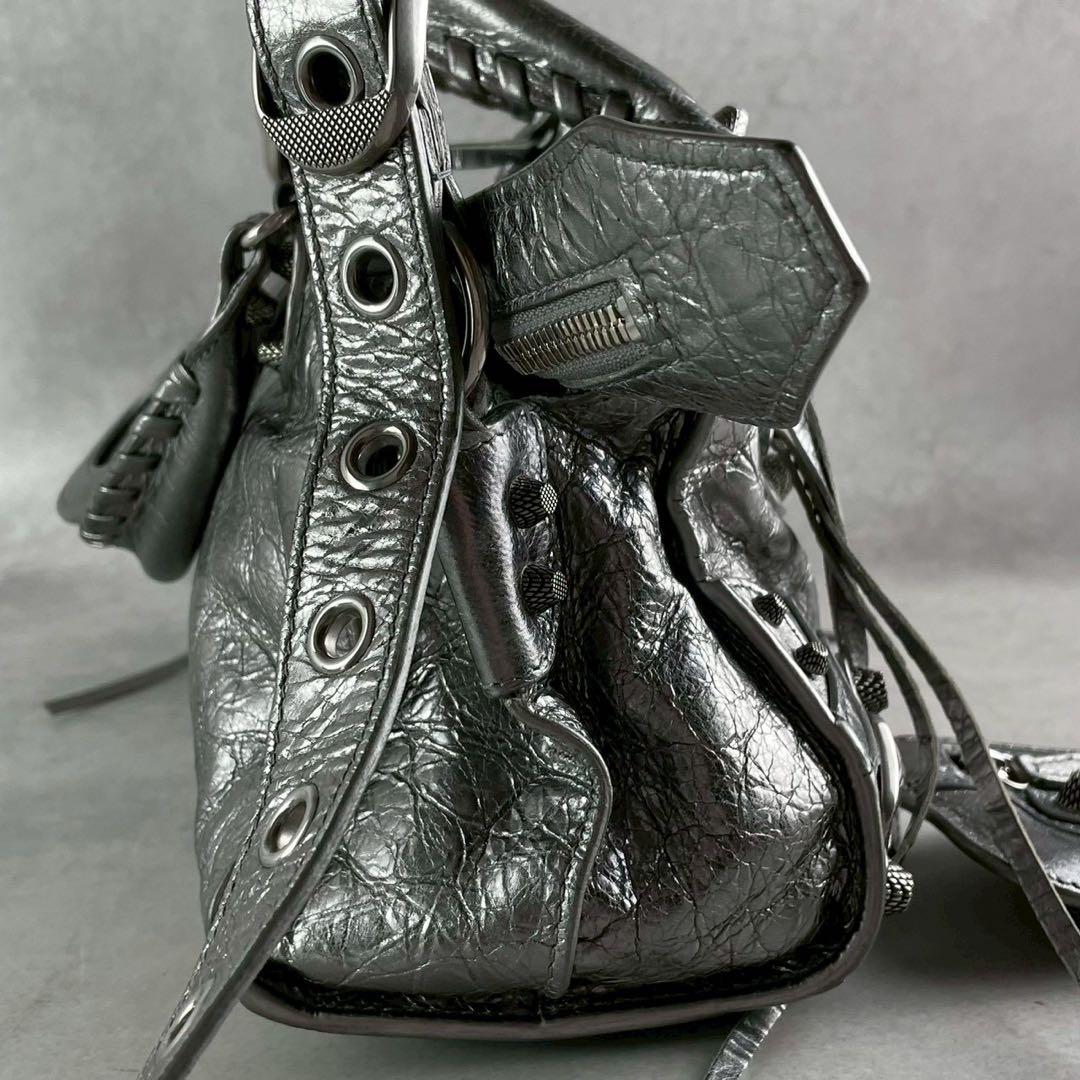 【極美品】バレンシアガ NEO CAGOLE 2wayハンド シルバー