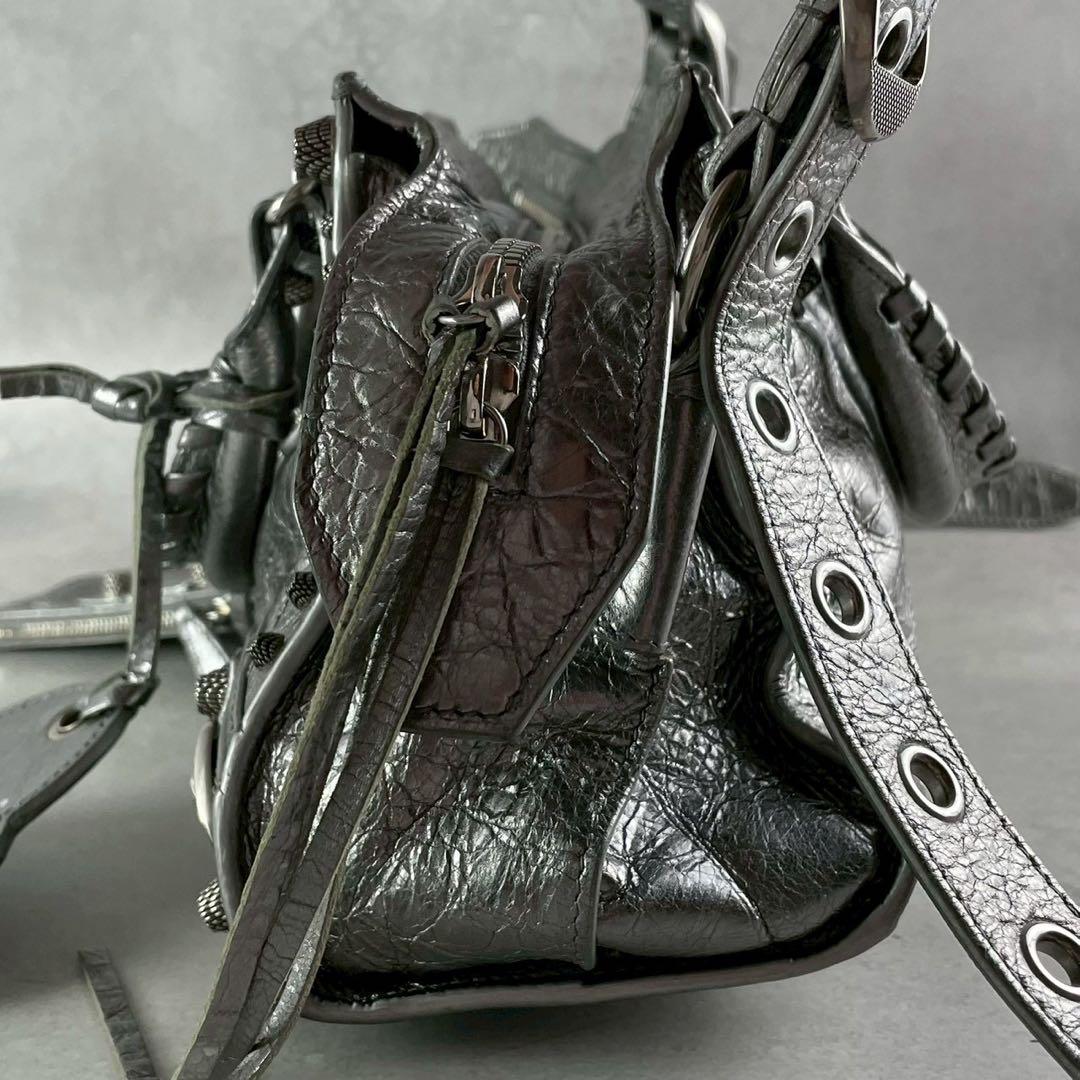 【極美品】バレンシアガ NEO CAGOLE 2wayハンド シルバー