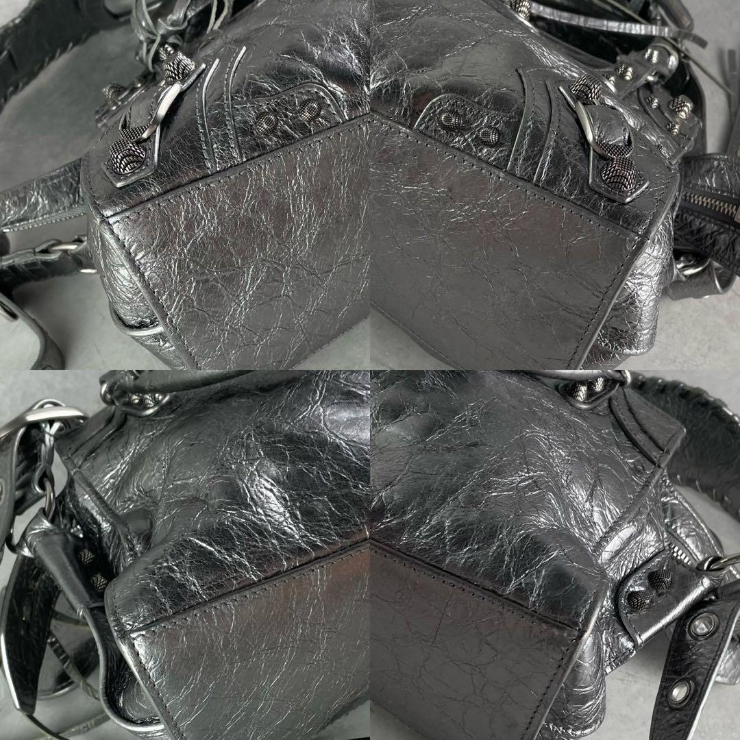 【極美品】バレンシアガ NEO CAGOLE 2wayハンド シルバー