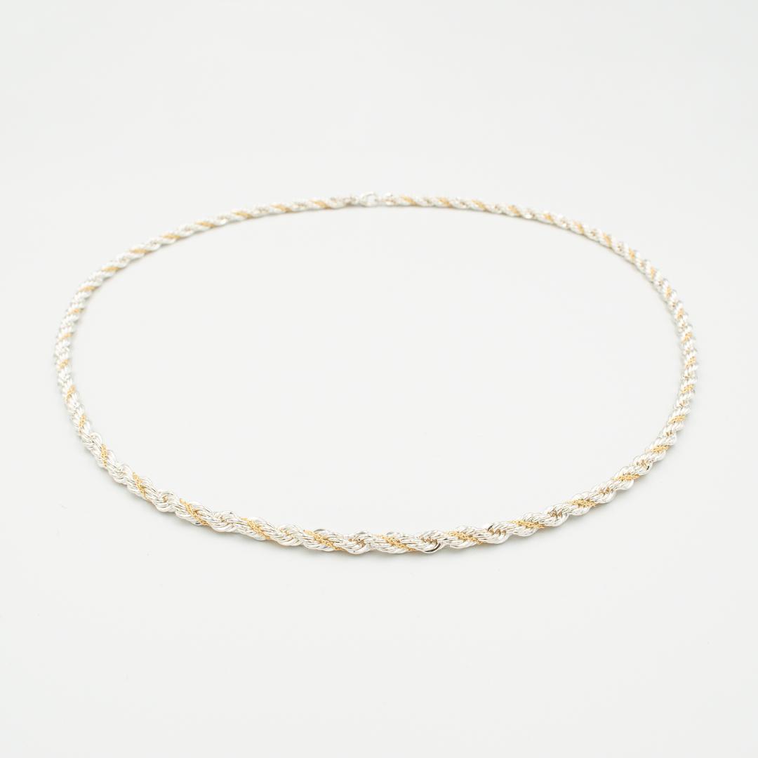 ヴィンテージ ティファニー ツイストロープ ネックレス シルバー 61.3cm