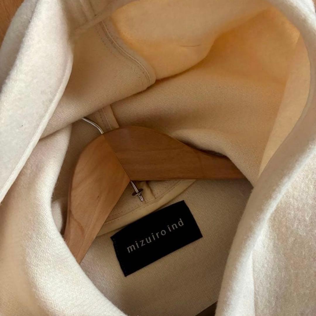 【即日発送】mizuiro indダッフルコート【限定色】アイボリー