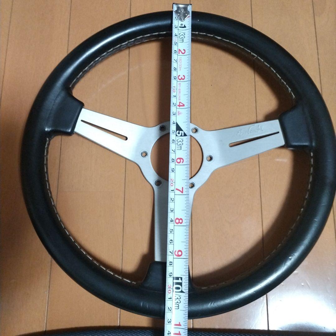 Nardi ステアリングホイール ブラックレザー３３パイ中古当時物