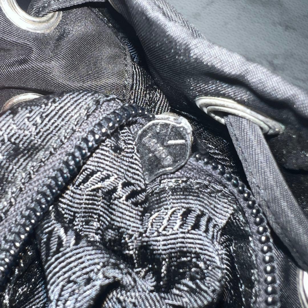 美品✨PRADA プラダ リュック バックパック ナイロン 三角ロゴ ブラック