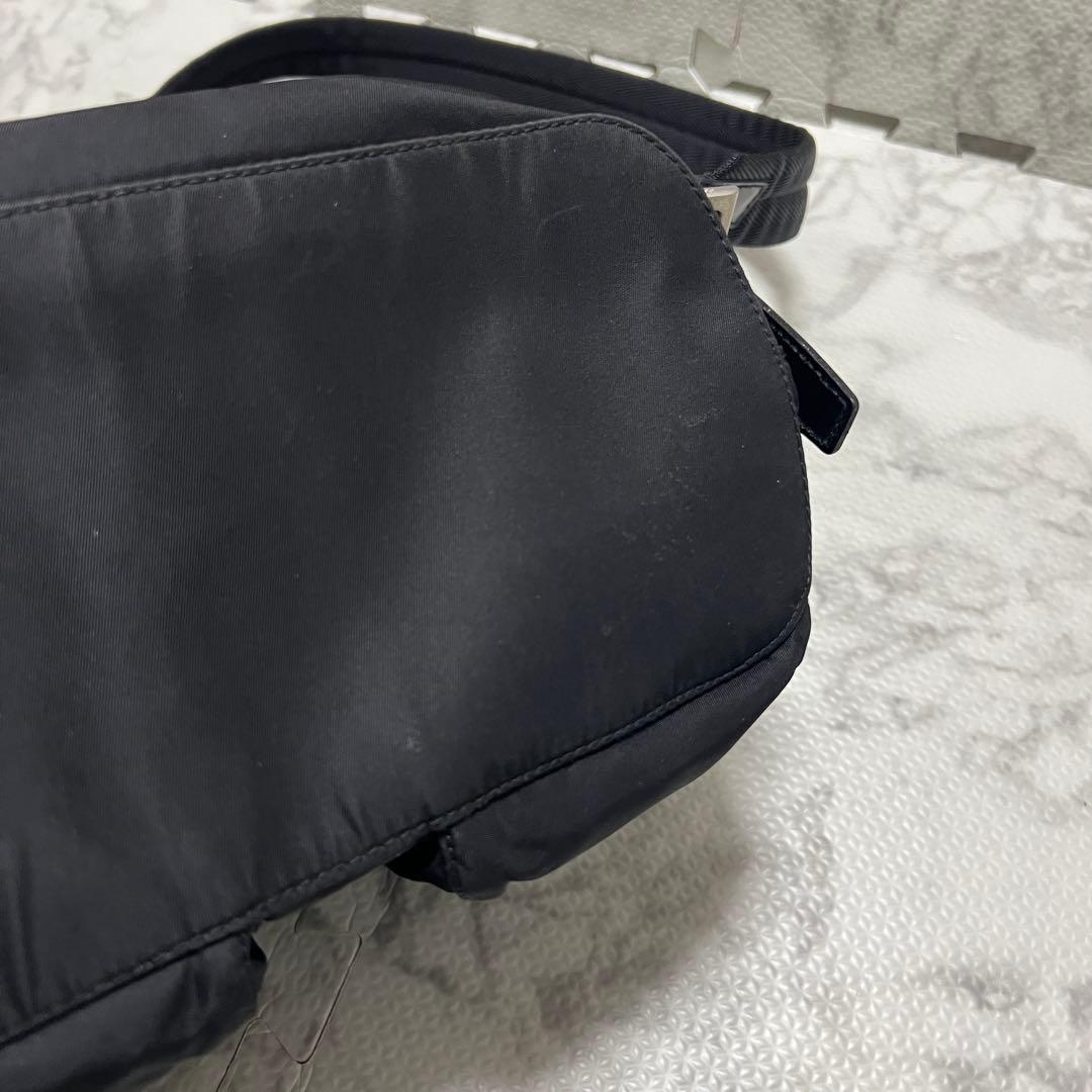 美品✨PRADA プラダ リュック バックパック ナイロン 三角ロゴ ブラック