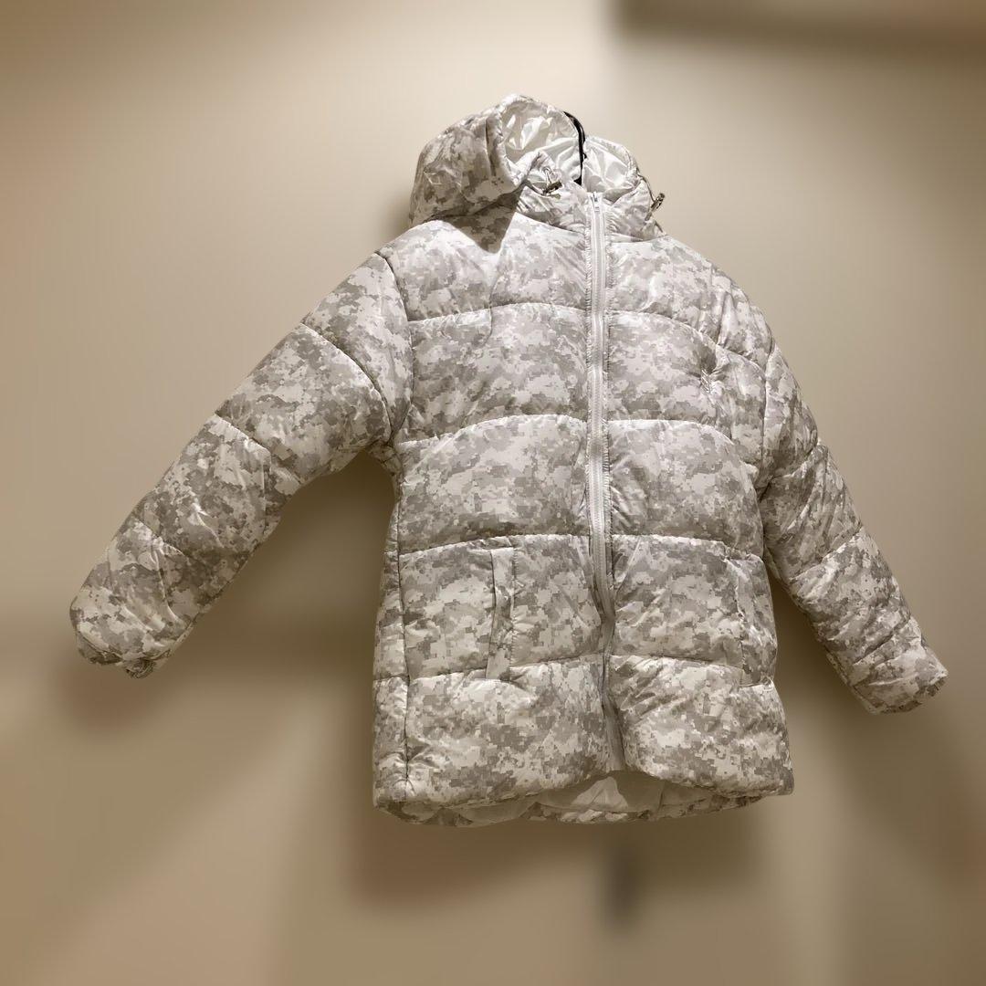ダウンジャケット 白グレー迷彩suvene y2k