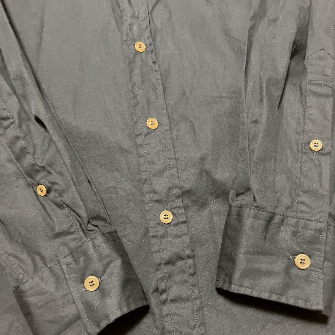 美品 ヴィアンウエストウッド オーブ ポイント刺繍 ドレスシャツ 黒 48