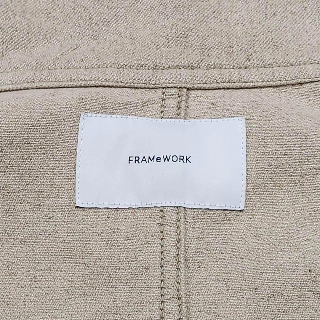 フレームワーク　綿麻キャンバスフィールドジャケット　ジップアップ　23年モデル