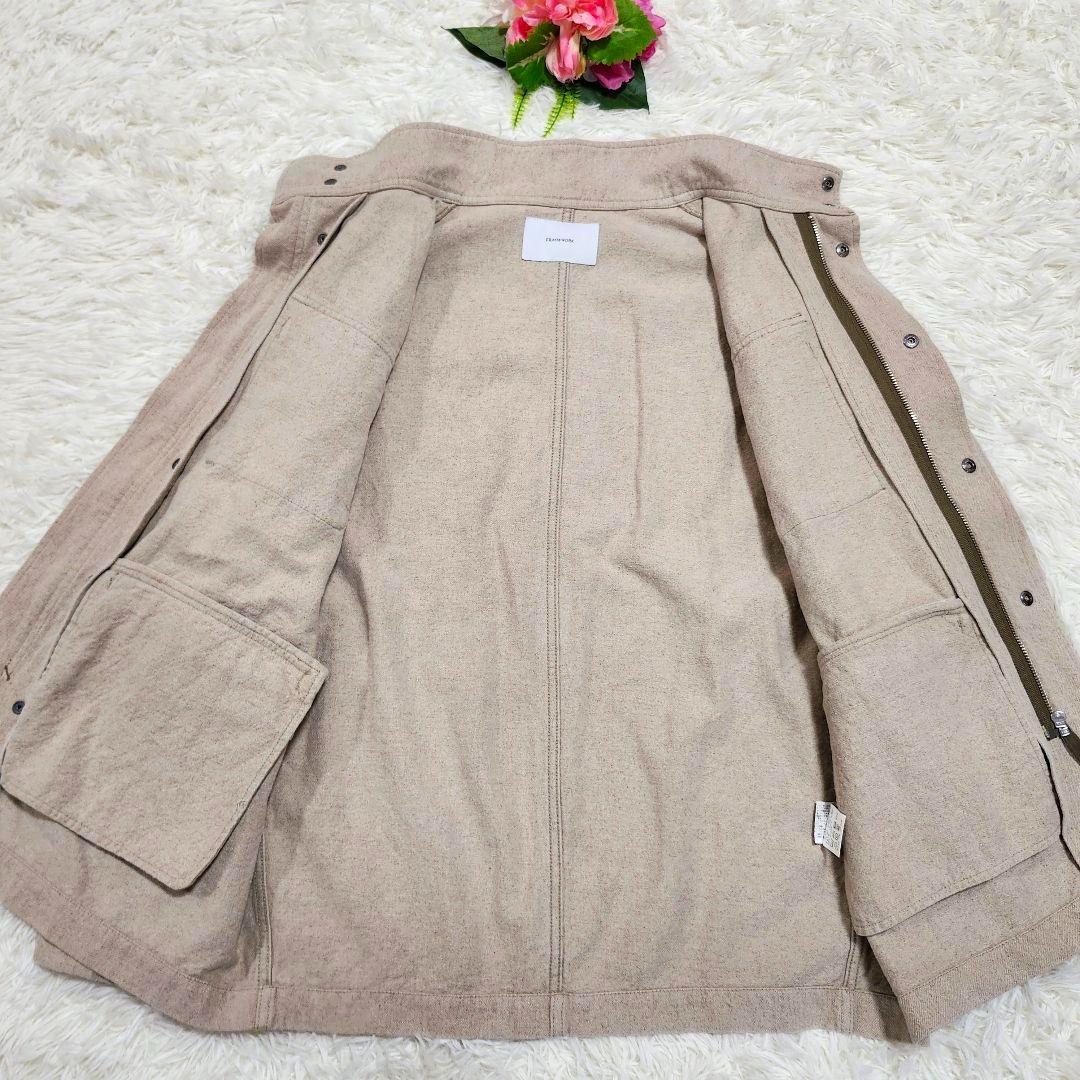 フレームワーク　綿麻キャンバスフィールドジャケット　ジップアップ　23年モデル