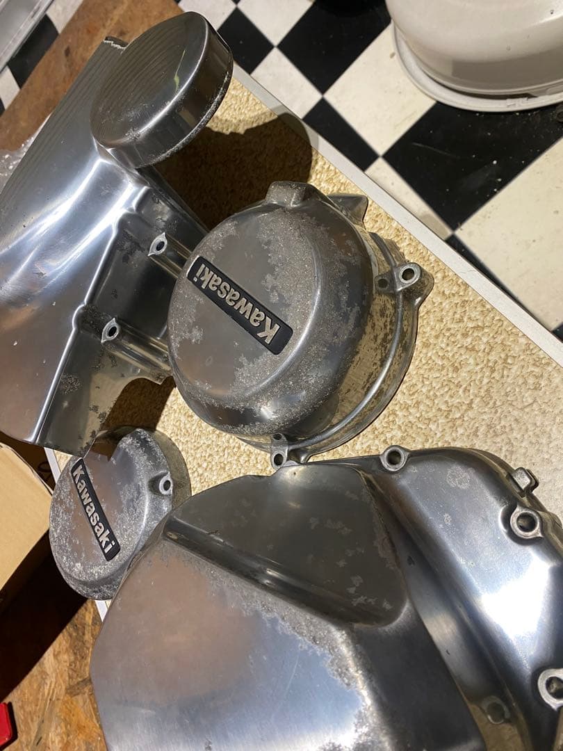 ゼファー750 カバー 4点セット　ポイントクラッチ　ジェネレータースプロケット