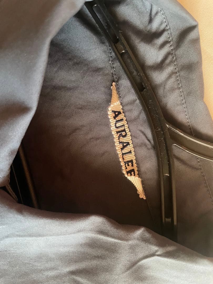 【AURALEE】オーラリー　シャツ　ダークブルー　size0