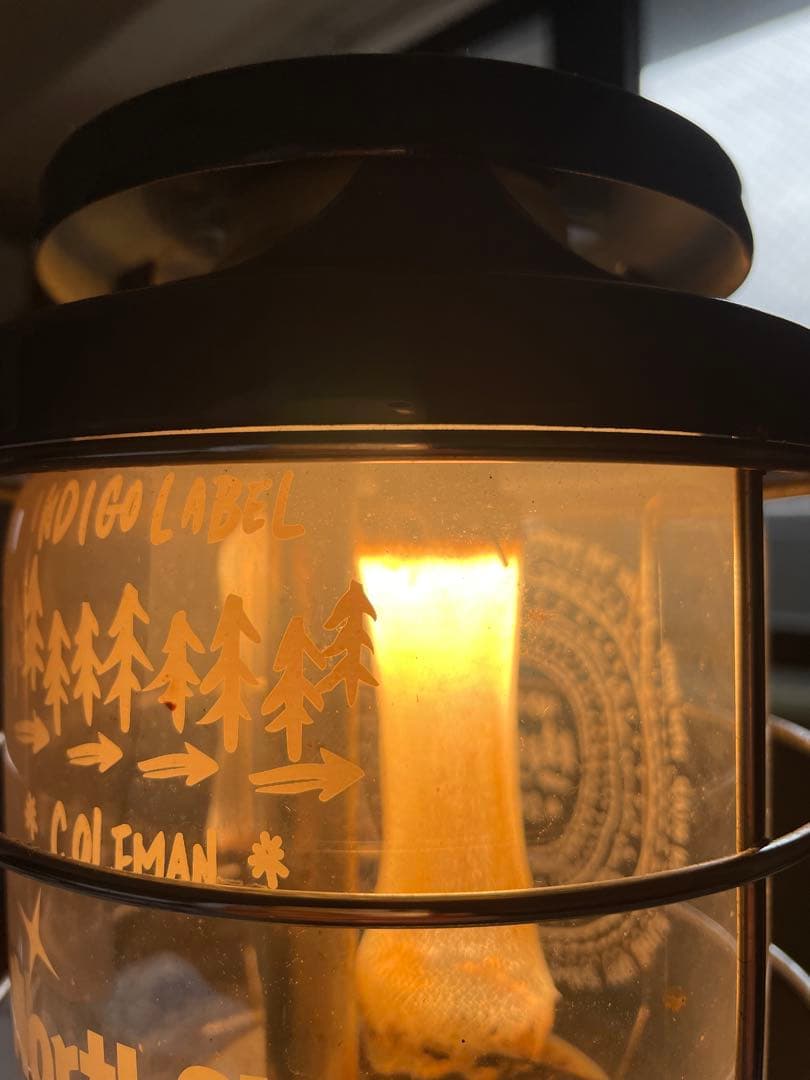 ノーススター　ガスランタン　Coleman モンロ インディゴレーベル