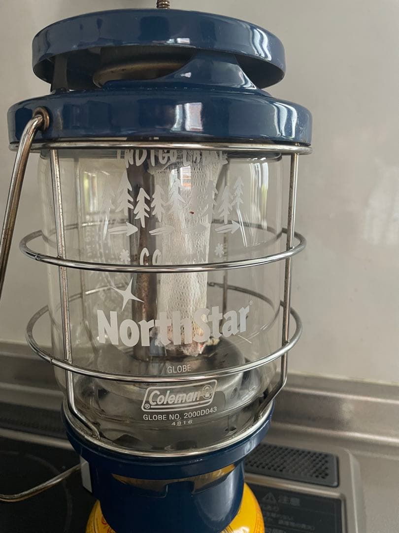 ノーススター　ガスランタン　Coleman モンロ インディゴレーベル