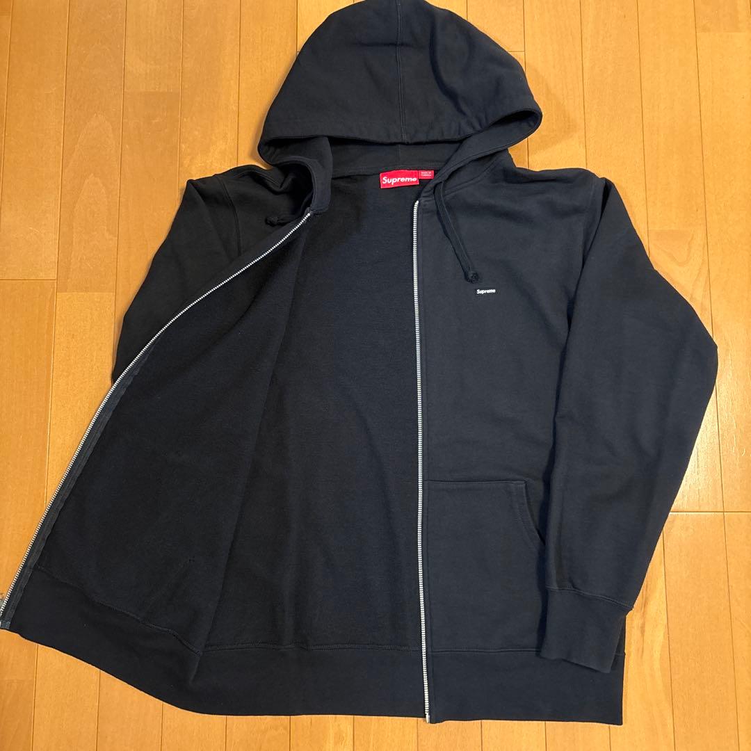 Supreme ブラック ジップアップパーカー Ｌサイズ