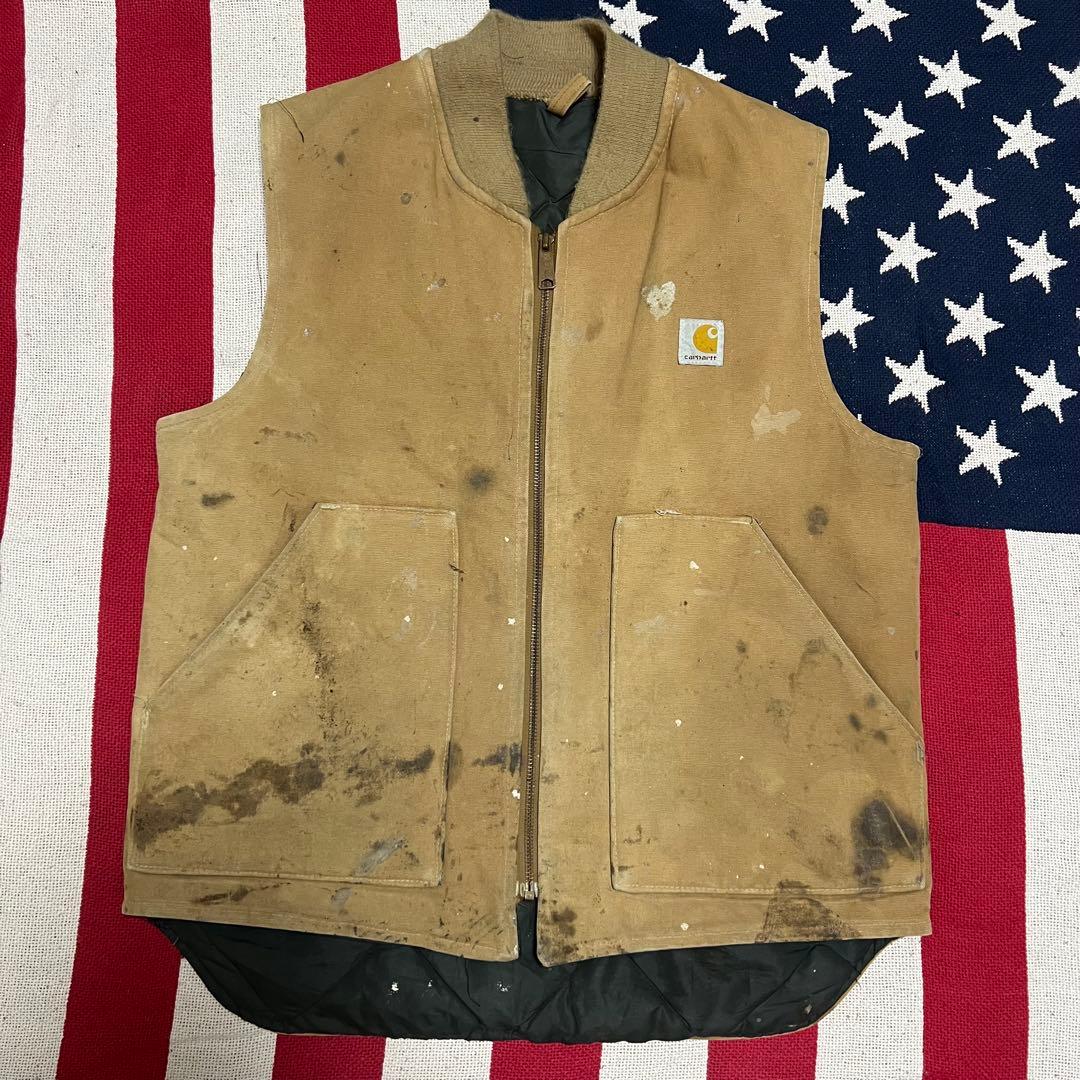 90s カーハートCarhartt ダッグベスト USA製　ヴィンテージ