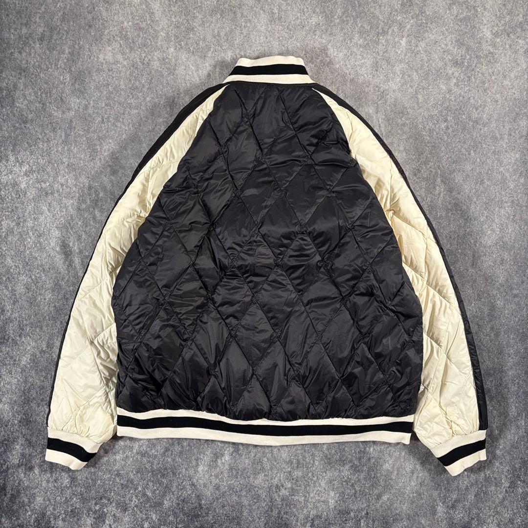 【新品】TAION スカジャン ベロア リバーシブル 虎 ダウンジャケット XL