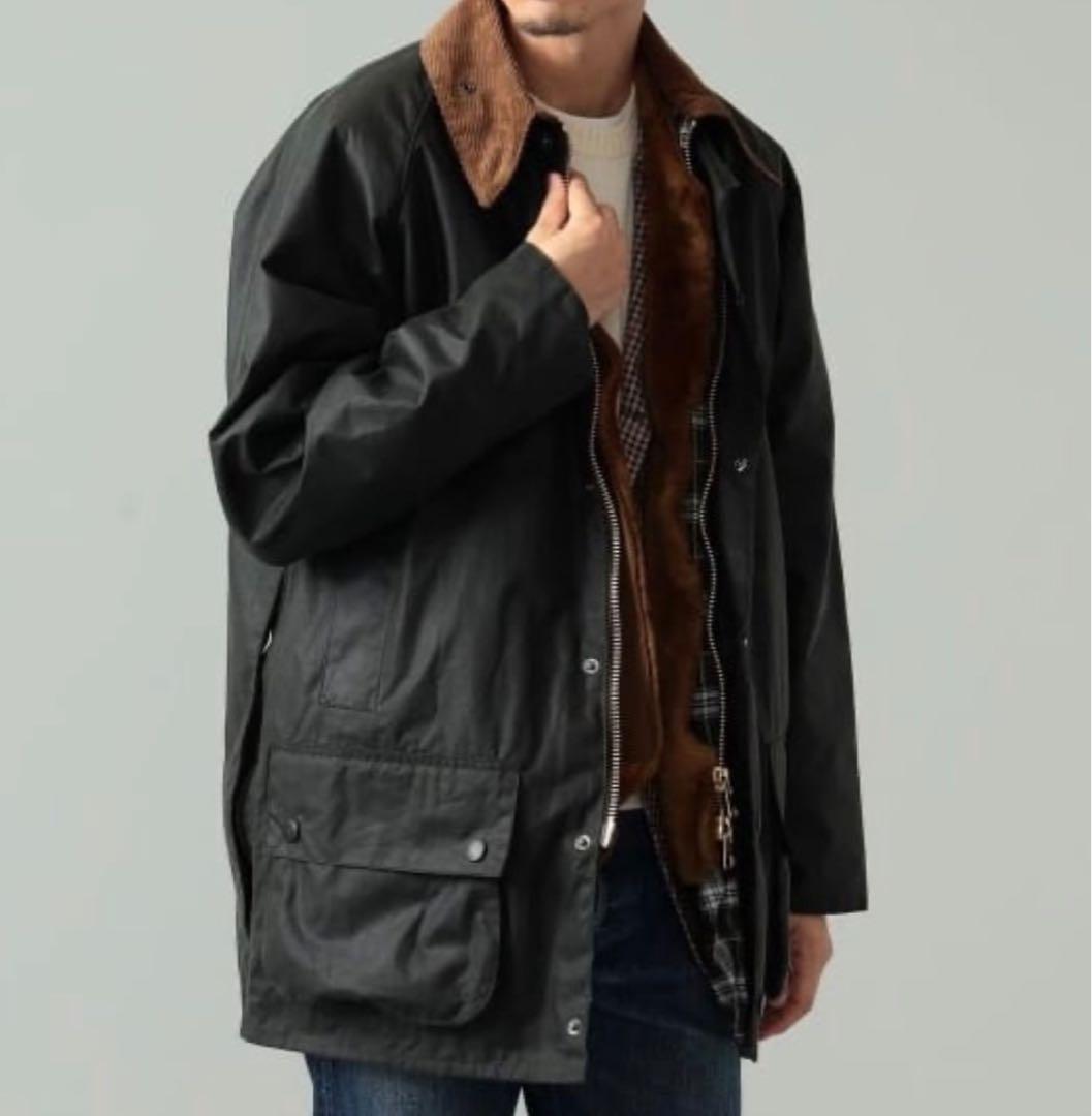 Barbour × BEAMS F 別注 BEAUFORT オイルド ジャケット