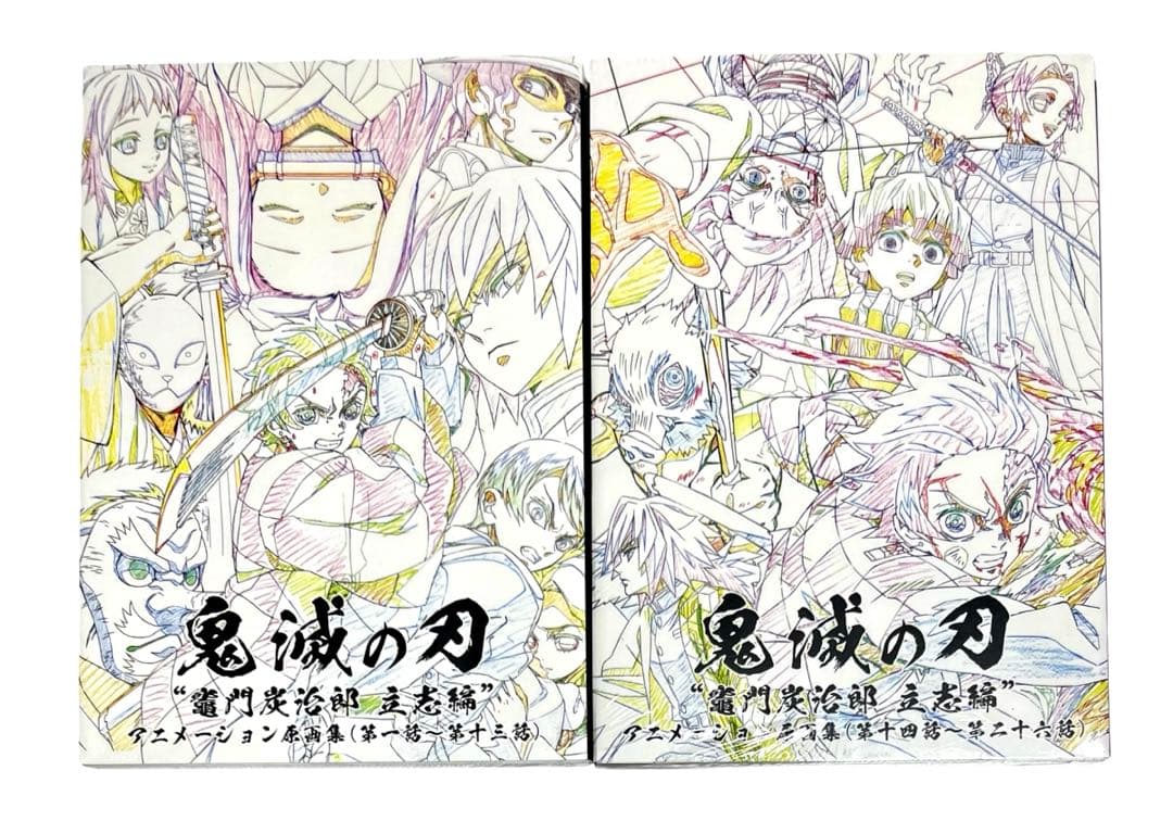 鬼滅の刃 立志編 アニメーション原画集 上下巻セット 炭治郎 義勇