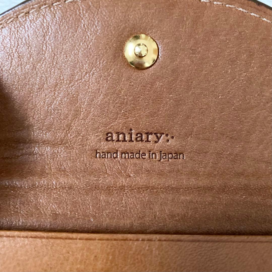 新品　aniary 名刺入れ　カードケース　小銭ケース　箱付き　レザー　アニアリ
