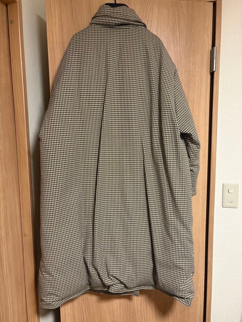 tageechita クラシカルチェックダウンコート