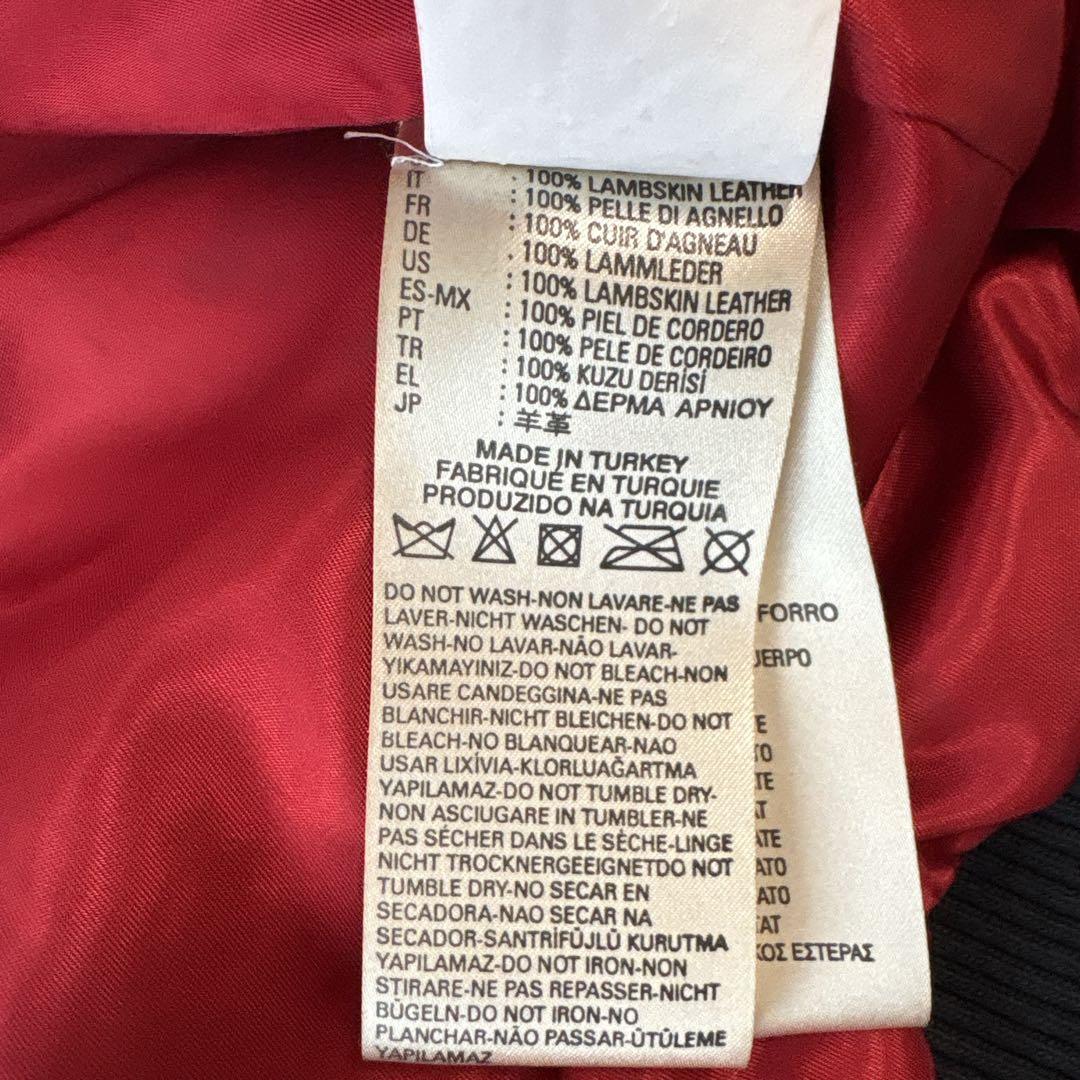 ハズブラ ディーゼル/DIESEL ロゴプレート ラムレザー ジャケット