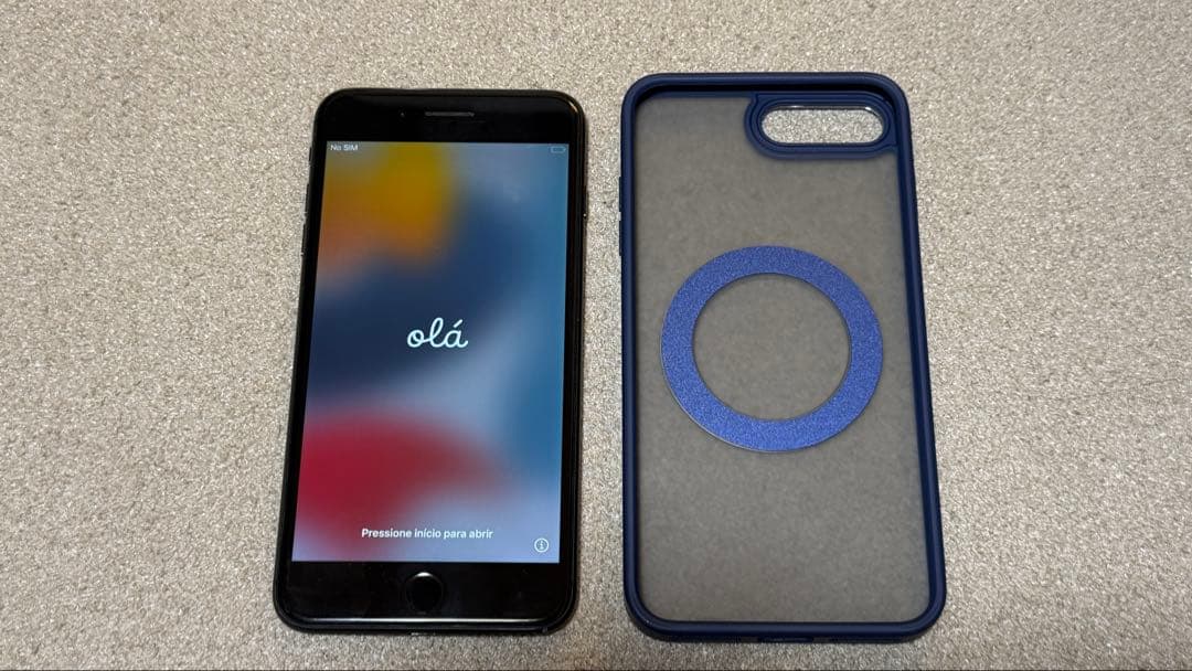 iPhone7 Plus 256GB 黒 SIMフリー 充電端子ゆるめ ケース付