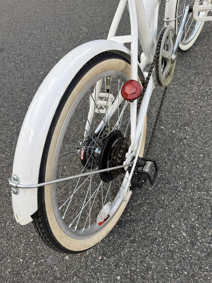 折りたたみ自転車 ホワイト