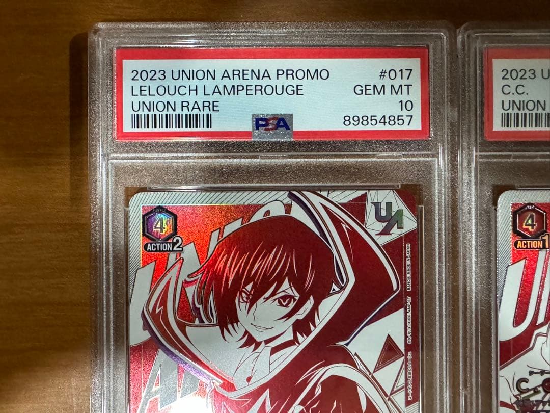 【PSA10】 ルルーシュ　C.C.　ユニオンレア　ユニオンアリーナコードギアス