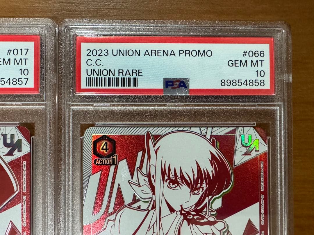 【PSA10】 ルルーシュ　C.C.　ユニオンレア　ユニオンアリーナコードギアス