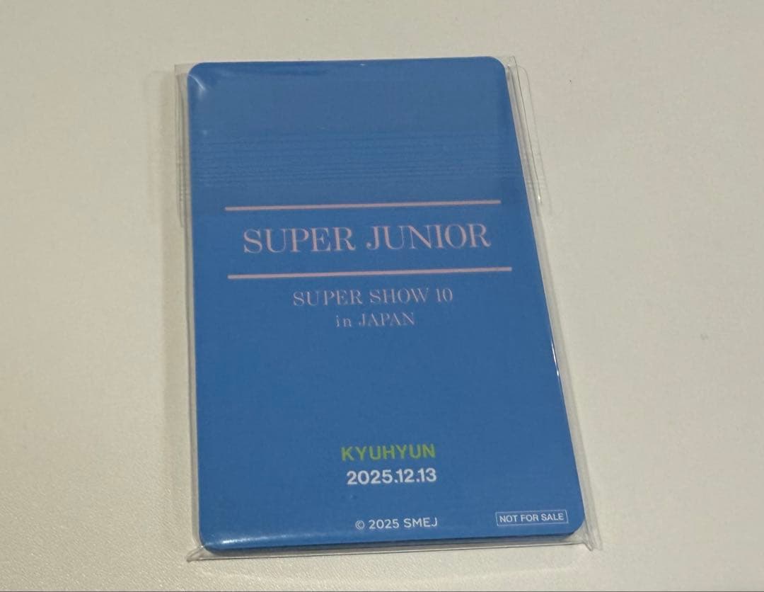 superjunior SUPER SHOW 10 トレカ　プレミアムシート特典