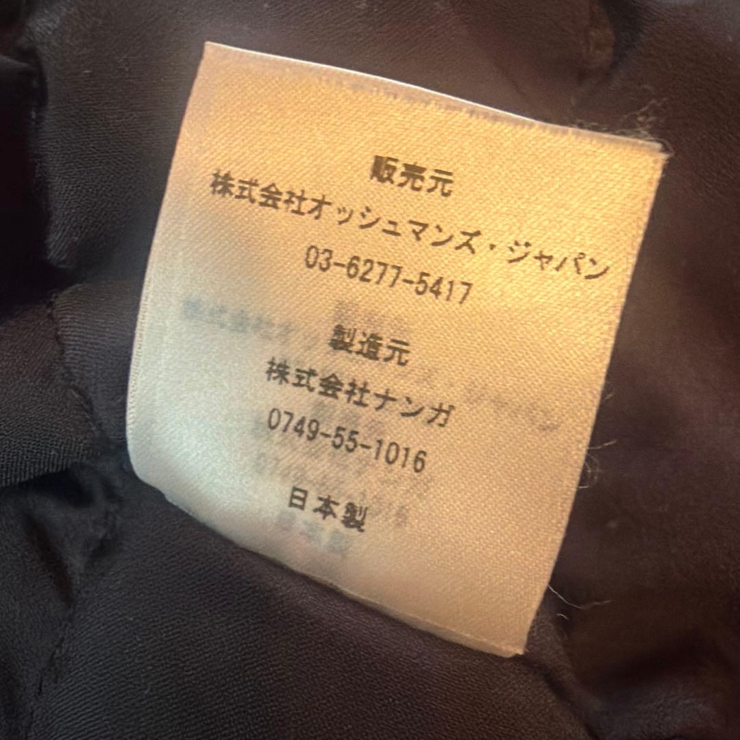 ナンガ オッシュマンズ 別注 インナーダウン ノーカラーダウン NANGA L