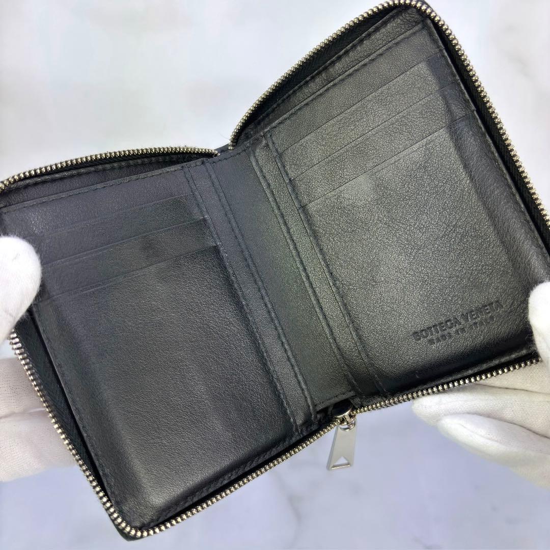 BOTTEGA VENETA 財布 2つ折り カセット 黒