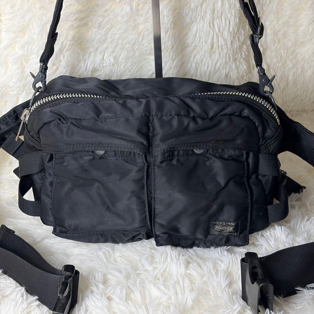 PORTER タンカー 2way ウエストバッグ ブラック 日本製