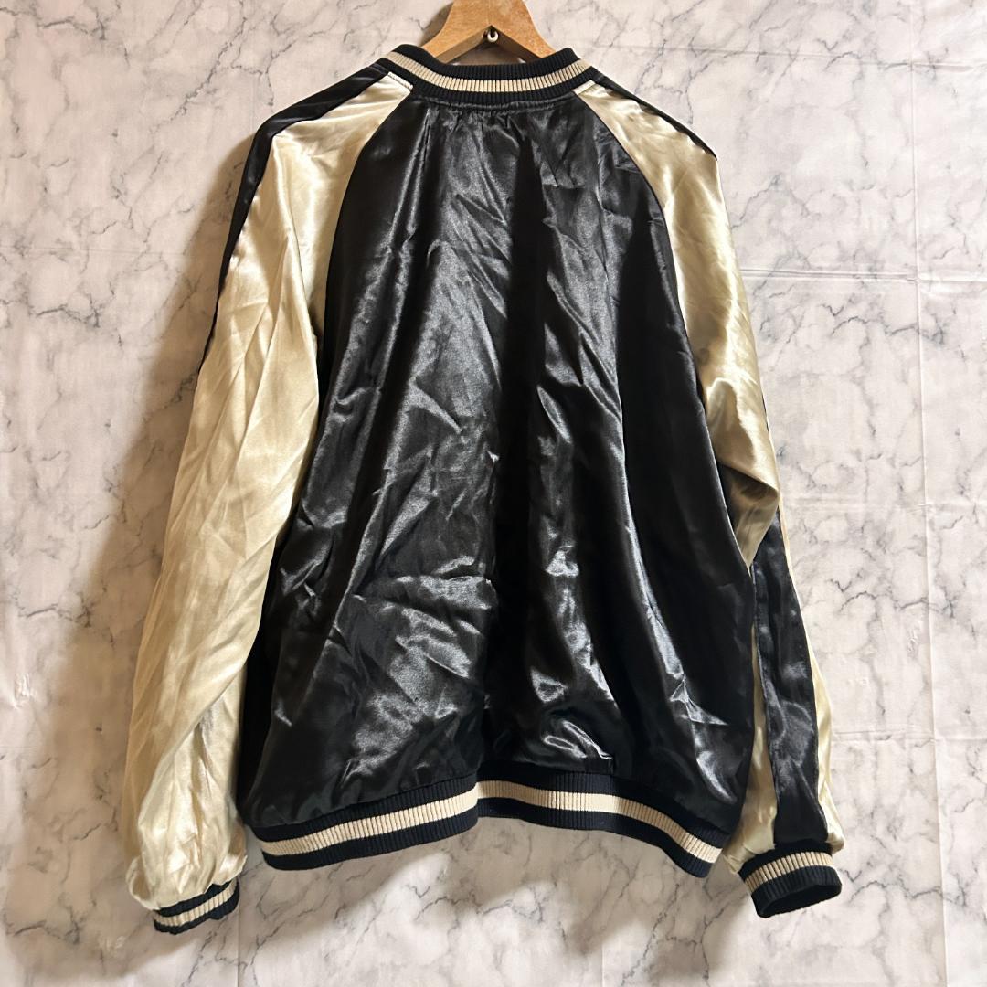 完売品 限定 花旅楽団 桜 月 ウサギ 刺繍 リバーシブル スカジャン XXL