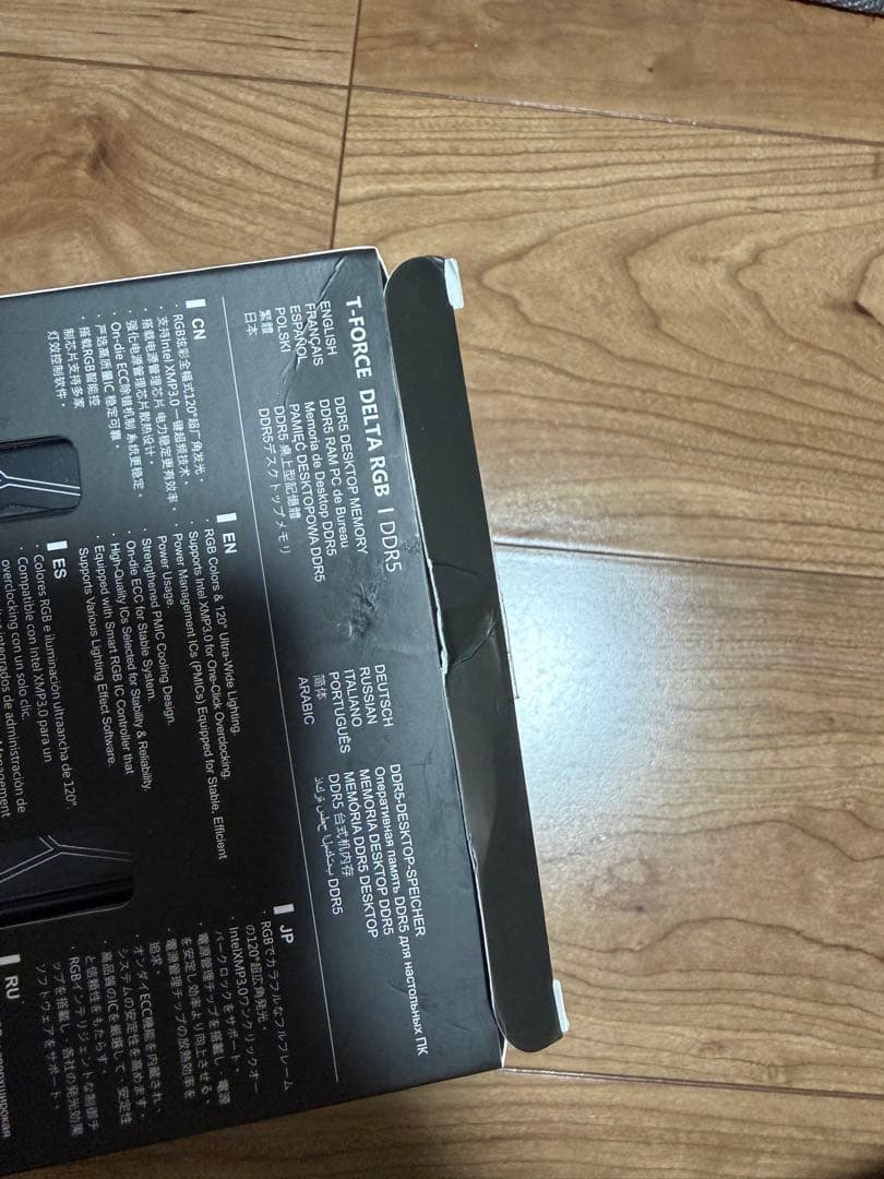 メモリー T-FORCE DELTA DDR5 32GB (2x16GB)6200MHz