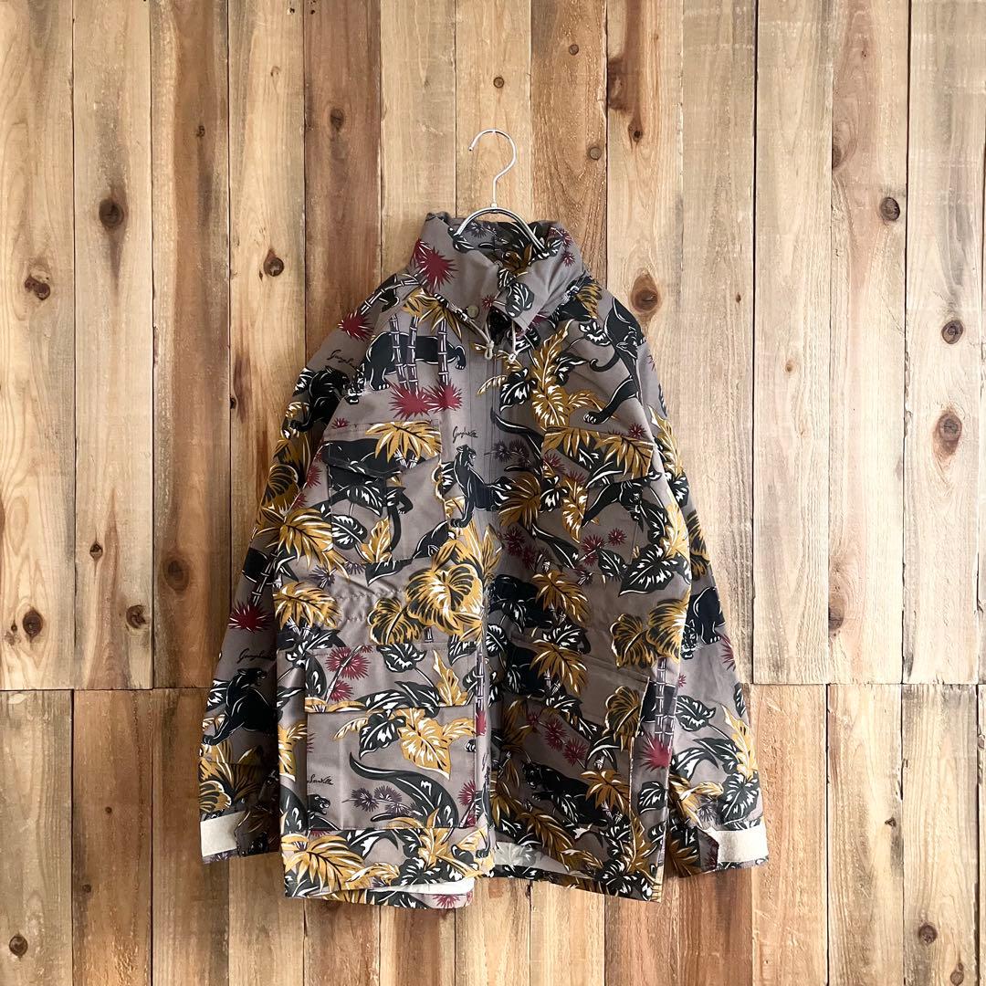 新品タグ付き GANGSTERVILLE 総柄 マウンテンパーカー Sサイズ