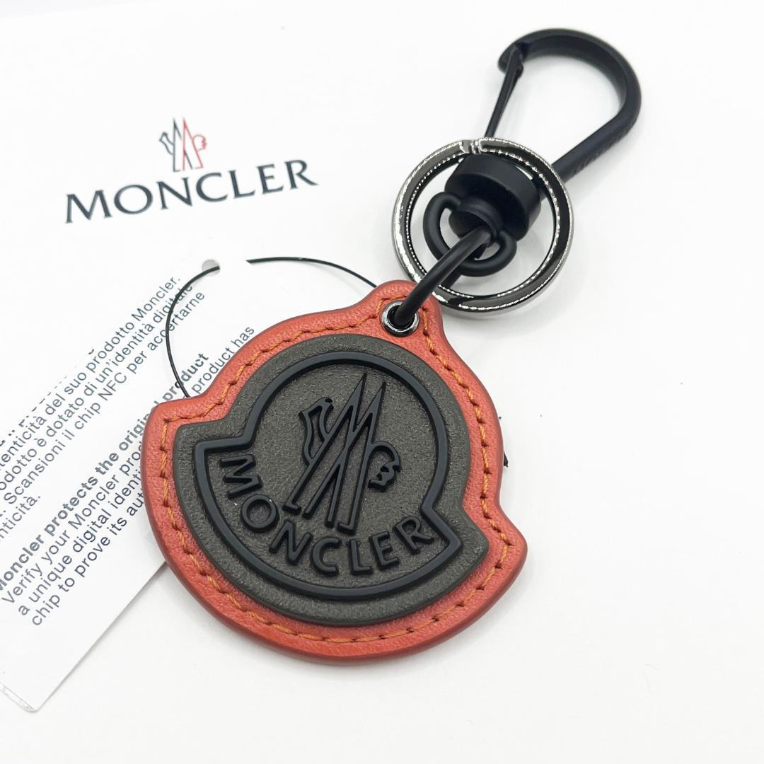 【新品】MONCLER キーホルダー キーリング バッグチャーム レザー