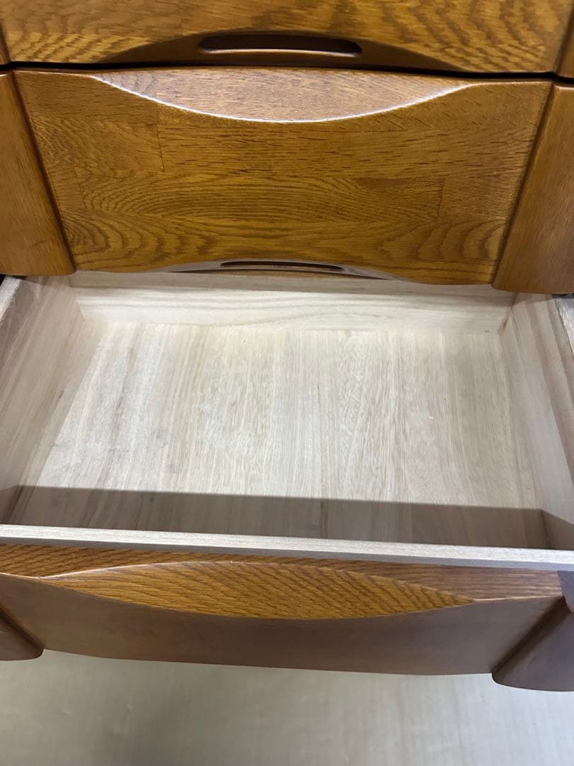 マルニ　天然木製　電話台・ファックス台 コンセント付き