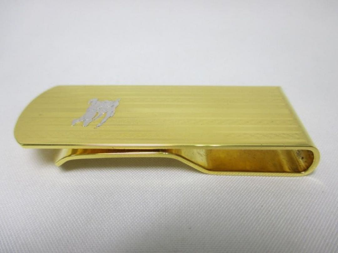 未使用品 バーバリー マネークリップ ゴールドカラー