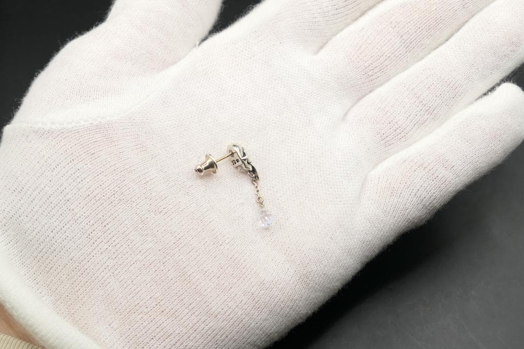 美品　ジャスティンデイビス　タンツイスター　スカル　ピアス　SEJ408