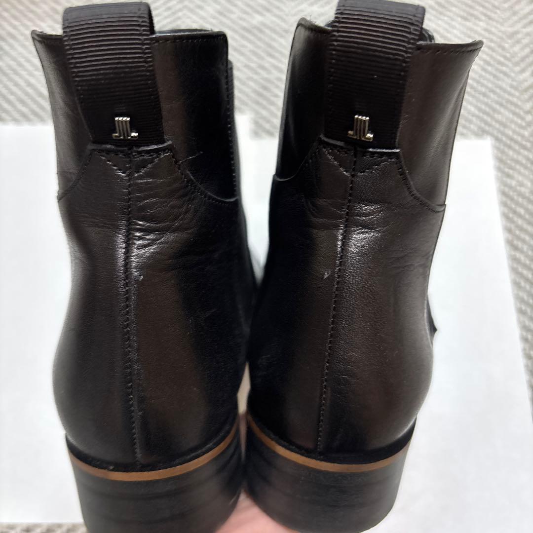 LANVIN en Bleu ブラック サイドゴアブーツ