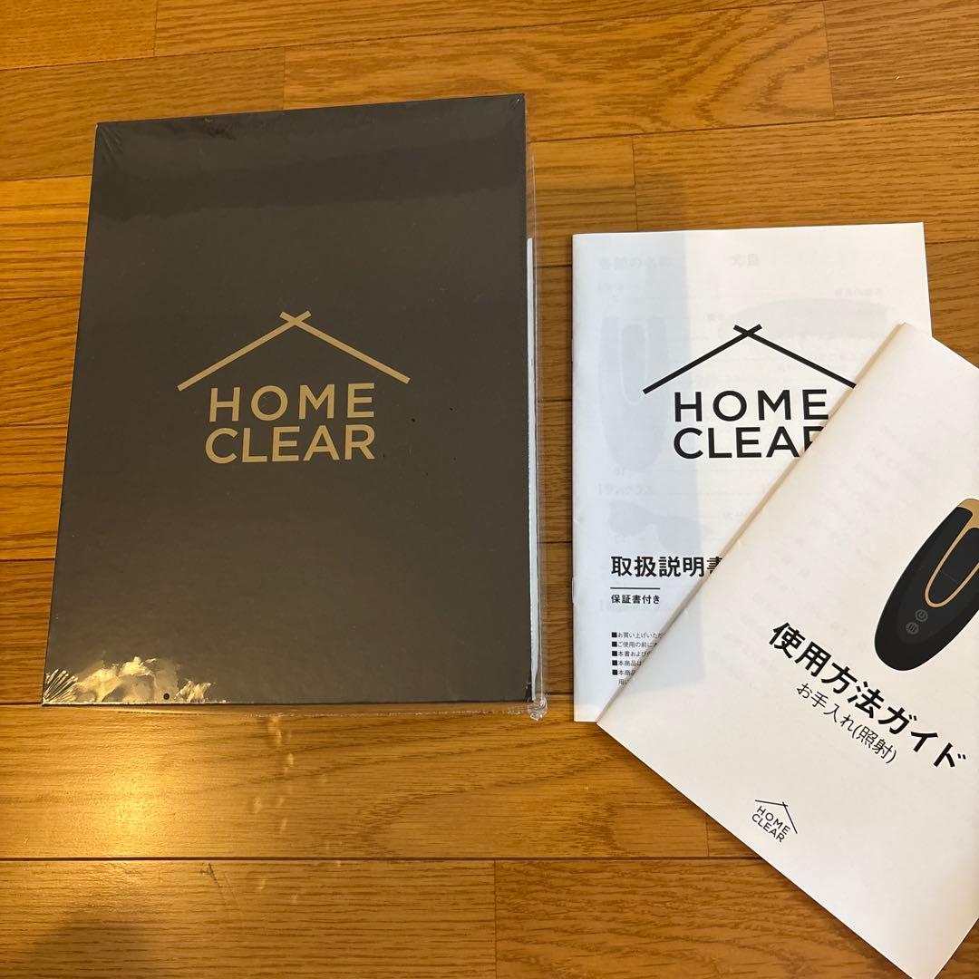 未開封 CLEAR 脱毛器 本体と取扱説明書