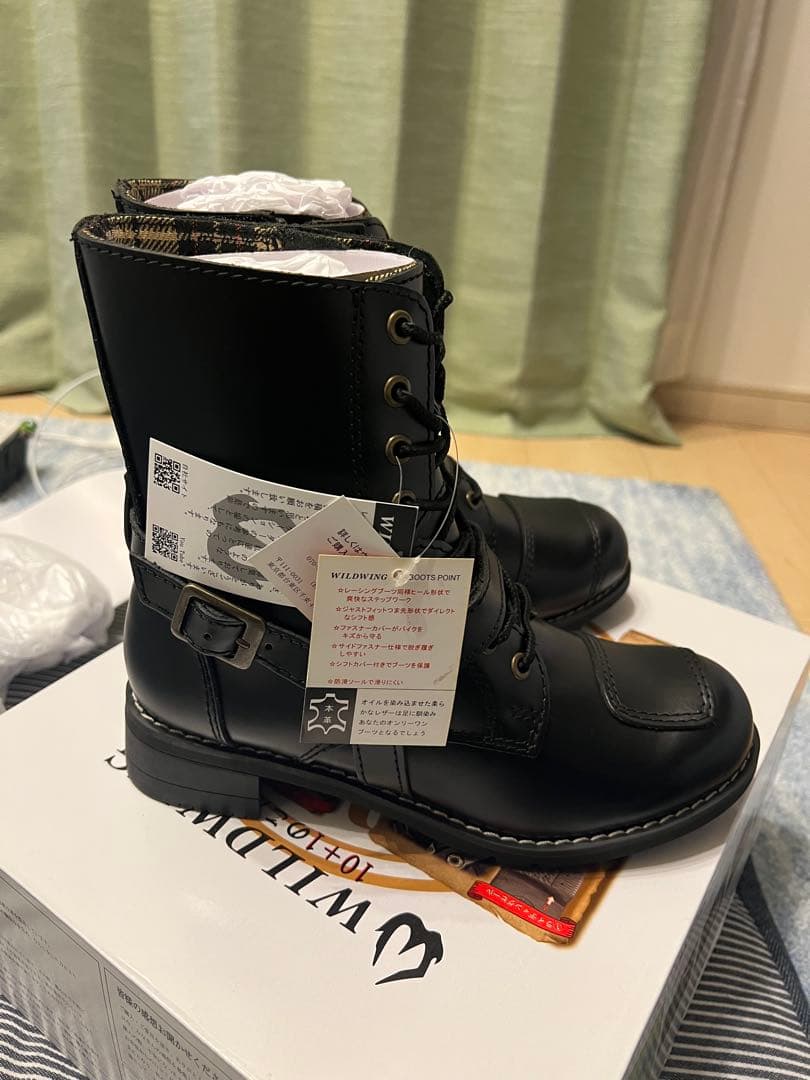 未使用WILD WING ファルコン レディース ライディングブーツ23.5cm