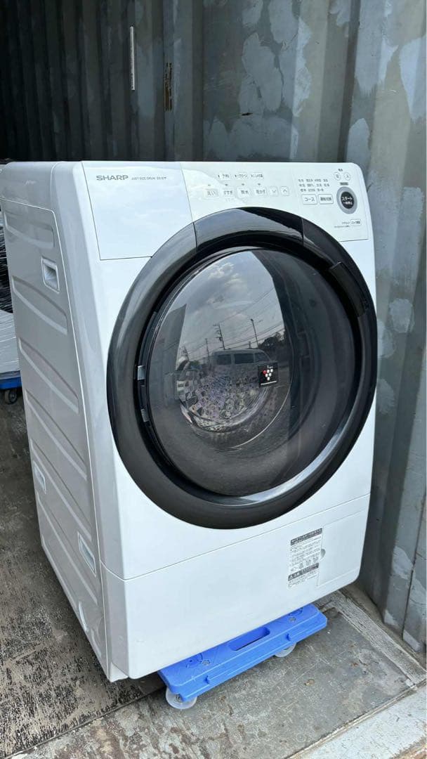 シャープ ES-S7F-WLドラム式洗濯機21年乾燥7/3kg-0012