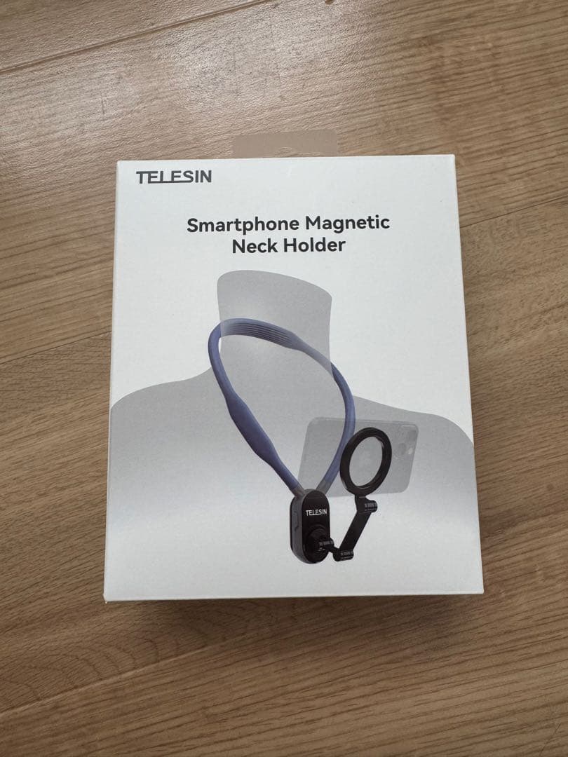 TELESIN スマートフォンマグネットネックホルダー HNM-001-B