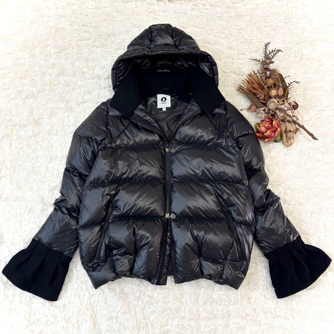 美品 MAN ダウン ジャケット コート スノーマン ニューヨークS 黒