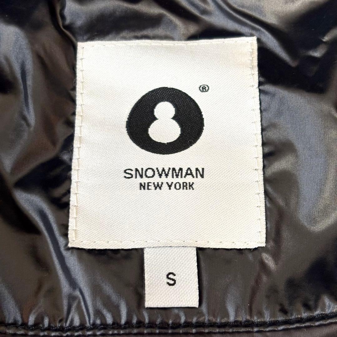 美品 MAN ダウン ジャケット コート スノーマン ニューヨークS 黒