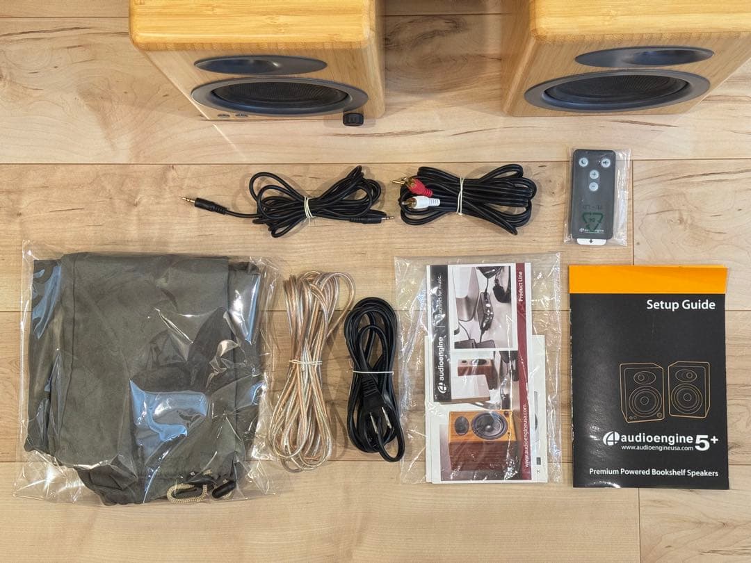 Audioengine 5+ パワードスピーカー　バンブー
