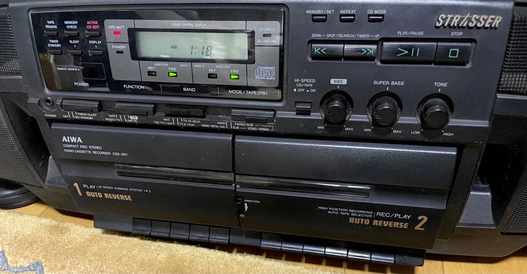 AIWA CSD-XR7 Bluetooth搭載CDラジカセ