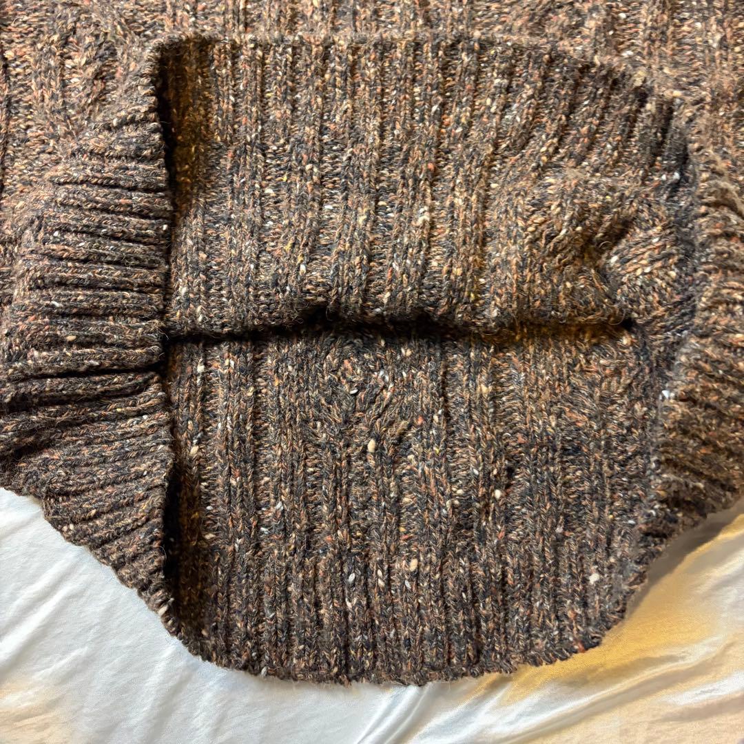 イタリア製　ポールスチュアート　ハイネックセーター ブラウン系　キャメルヘアー